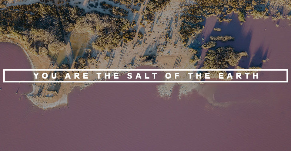 You are the salt of the Earth